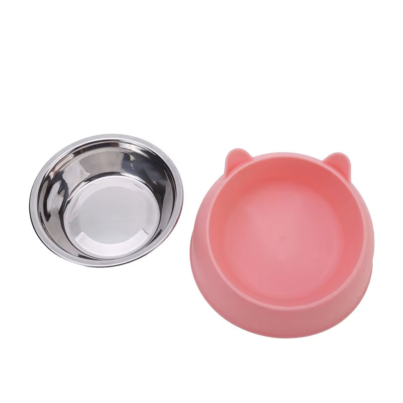 100ml Tilted Pet Bowl – 15° Raised Non-Slip Feeder for Cats & Small Dogs