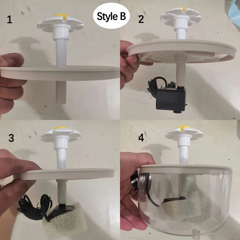 Adjustable Flow Pet Water Fountain – Quiet, BPA-Free, 1.5L Capacity for Dogs & Cats