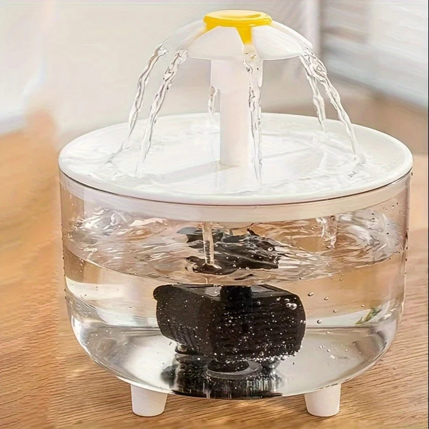 Adjustable Flow Pet Water Fountain – Quiet, BPA-Free, 1.5L Capacity for Dogs & Cats